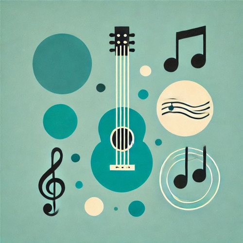 Vibrations épurées - Tableau Décoratif Musique