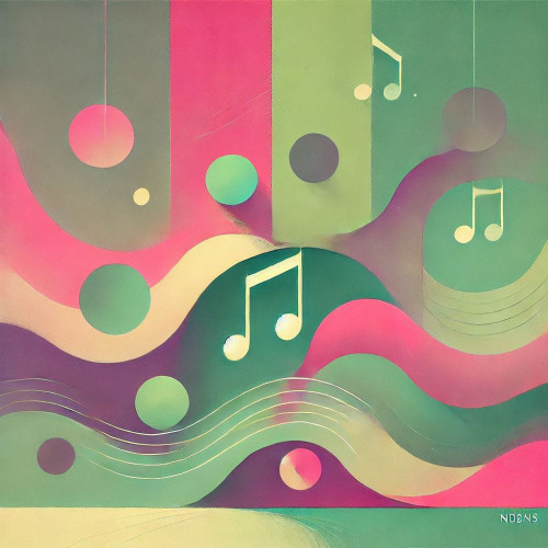 Onde mélodique - Tableau Décoratif Musique