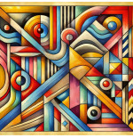 Waves Of Tought - Tableau Contemporain