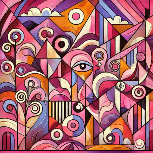 Chaos sur Toile - Tableau Contemporain