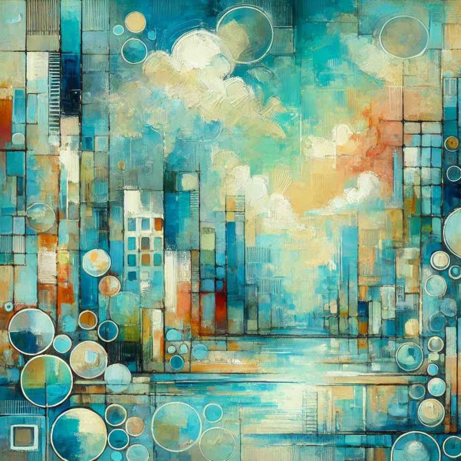 Whispers in Motion - Tableau Décoratif Abstrait