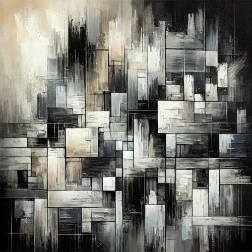 Fractured Reality - Tableau Décoratif Abstrait