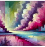 Chasing Shadows - Tableau Décoratif Abstrait