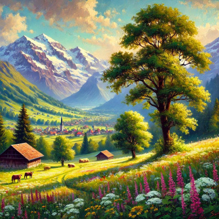 L'Étreinte des Arbres - Tableau Décoratif Nature