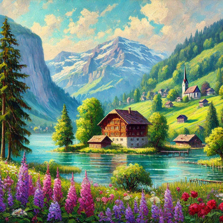 Sous le Ciel Infini - Tableau Décoratif Nature